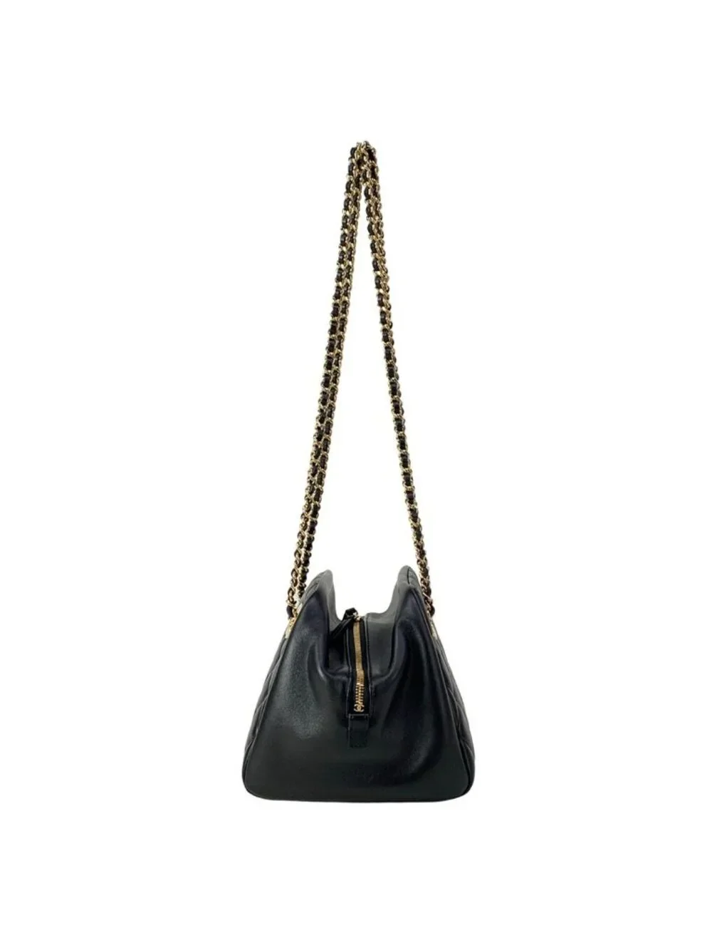 Chanel Shoulder Bag Small Black Lambskin